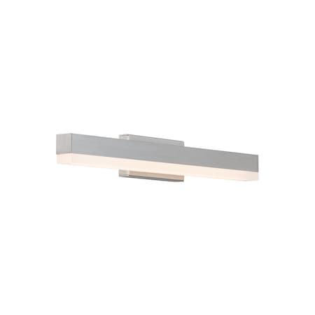 Dweled Styx 19in LED Bathroom Vanity or Wall Light 3-CCT 2700K-3000K-3500K Set to 3000K in Brushed Aluminum WS-411
